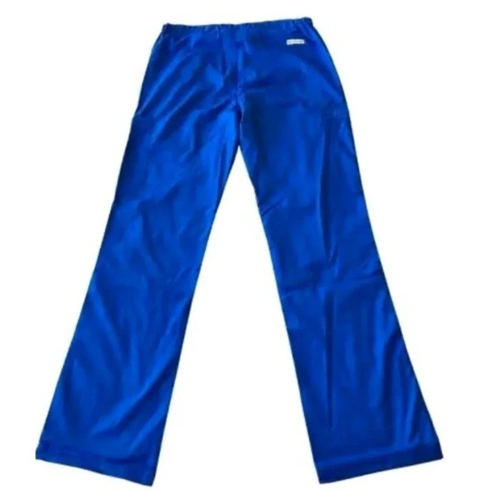 Med Couture Signature Layla Cargo Scrub Pants Women's XS Royal Blue 8741 NWT